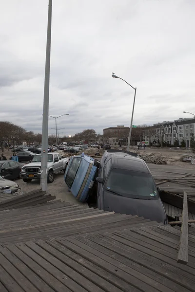 Furacão Sandy. As consequências em Nova Iorque — Fotografia de Stock