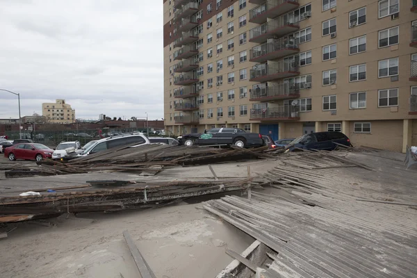 L'uragano Sandy. Le conseguenze a New York — Foto Stock