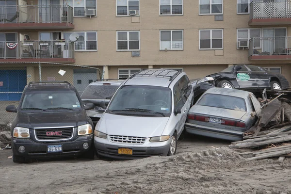 L'uragano Sandy. Le conseguenze a New York — Foto Stock