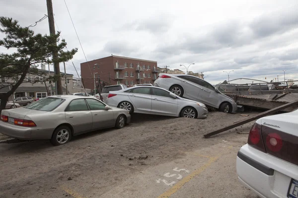 L'uragano Sandy. Le conseguenze a New York — Foto Stock