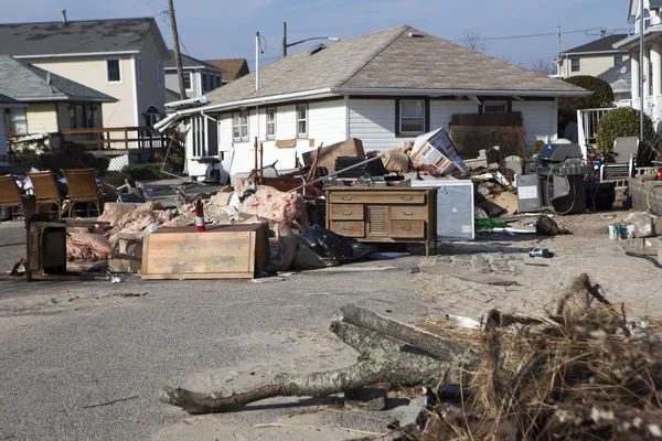 L'uragano Sandy. Le conseguenze a New York — Foto Stock