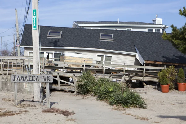 Sandy hurrikán. A utóhatásaként a New York-i — Stock Fotó