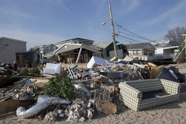 L'uragano Sandy. Le conseguenze a New York — Foto Stock