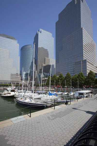 SAILING THE HUDSON RIVER 2012 - World Financial Center, Lower Ma — Stock Photo, Image