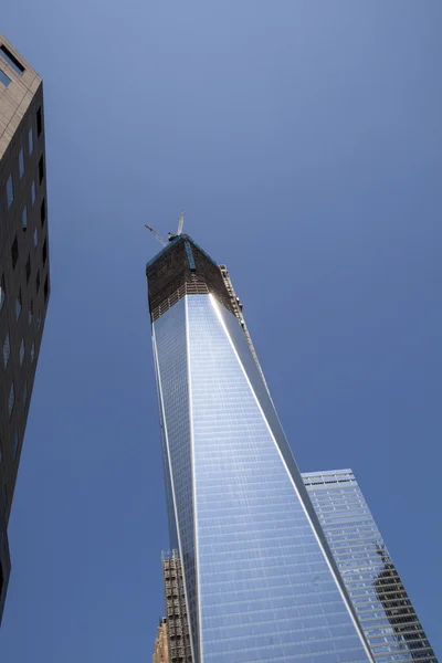 NEW YORK CITY - August 30: The construction of NYC's World Trade — Stock Photo, Image