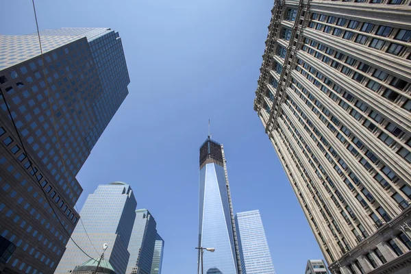 New York City - 30. August: Der Bau des Welthandels in New York — Stockfoto