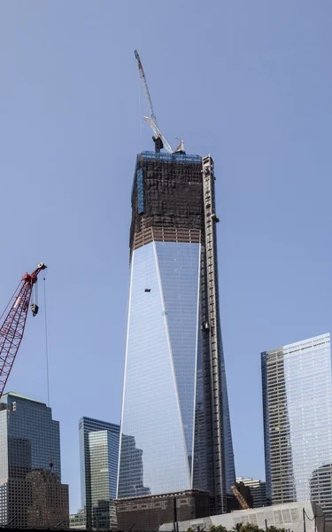 New York City - 30 augustus: De bouw van Nyc van de wereldhandel — Stockfoto