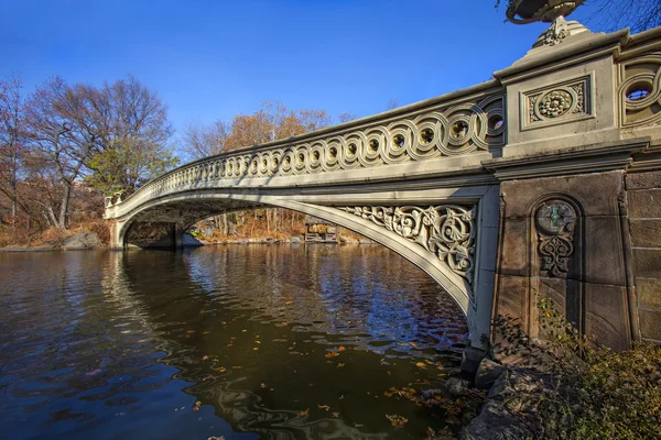 Panorama över Central Park med Bow bro — Stockfoto