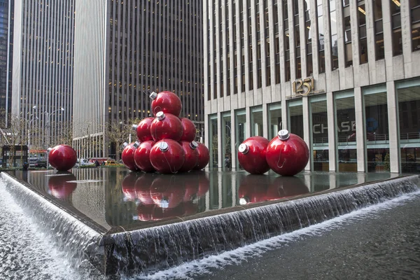 NEW YORK - DECEMBER 26: Christmas Decorations in Rockefeller Cen — Stock Photo, Image