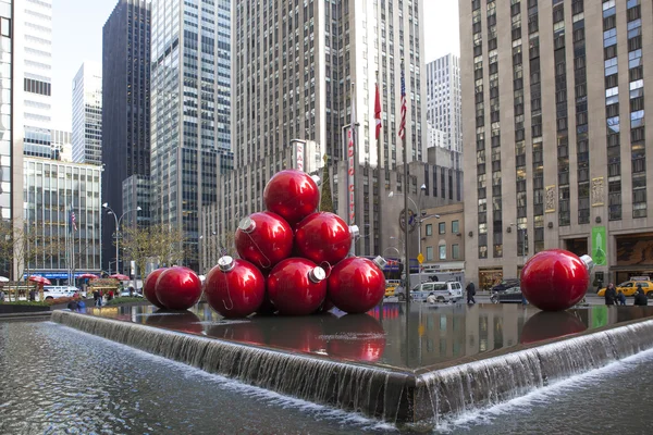 NEW YORK - DECEMBER 26: Christmas Decorations in Rockefeller Cen — Stock Photo, Image