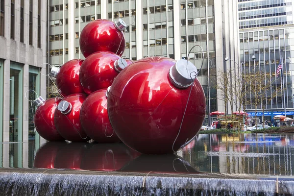 NEW YORK - DECEMBER 26: Christmas Decorations in Rockefeller Cen — Stock Photo, Image