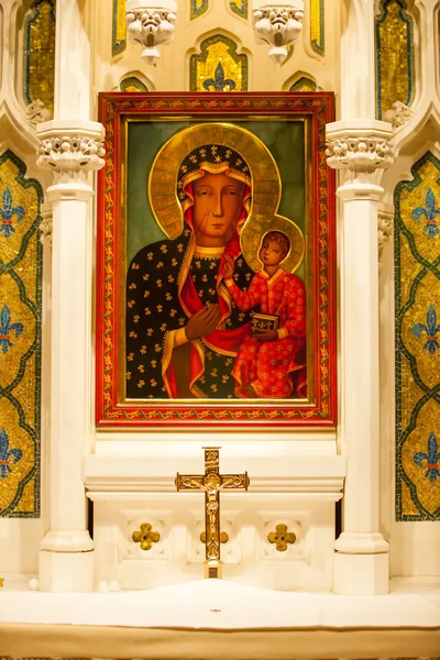 Mary İsa simge tapınak saint patrick Katedrali, new york city — Stok fotoğraf