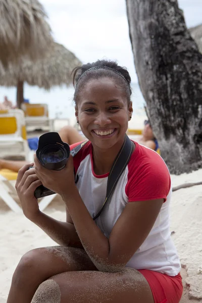 Fotograaf werkt met modellen — Stockfoto