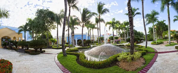 Panorama de Luxuoso resort caribenho — Fotografia de Stock