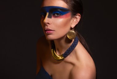 Sanat Makyajlı kadın portresi