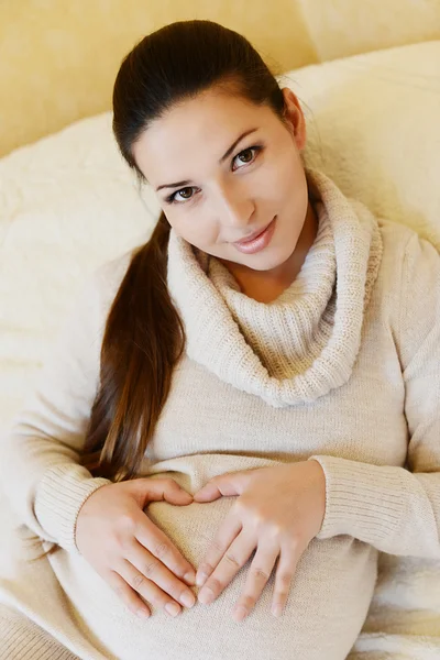 Pregnant feeling — Stock Photo, Image