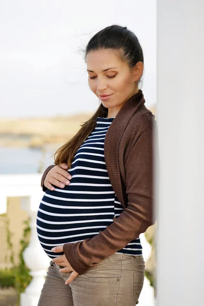 Tender pregnant woman — Stock Photo, Image