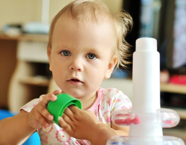 Baby playing toys — Stock Photo, Image