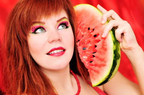 Watermelon phone — Stock Photo, Image