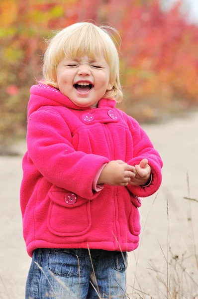 Laughing baby girl — Stock Photo, Image