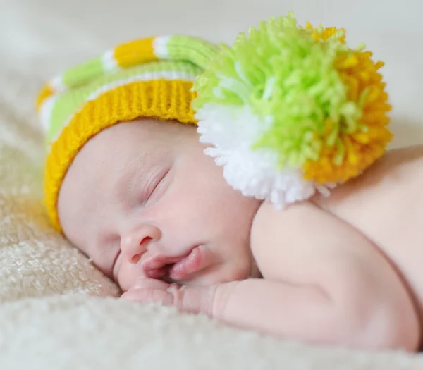 Zoete pasgeboren baby's dromen — Stockfoto