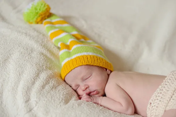 Funny newborn — Stock Photo, Image