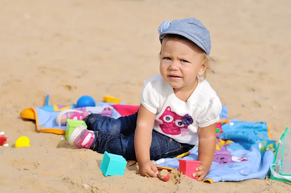 Spaß im Sand — Stockfoto