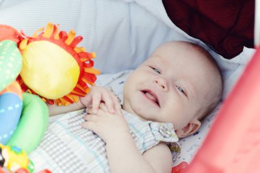 erkek bebek arabası içinde döşeme