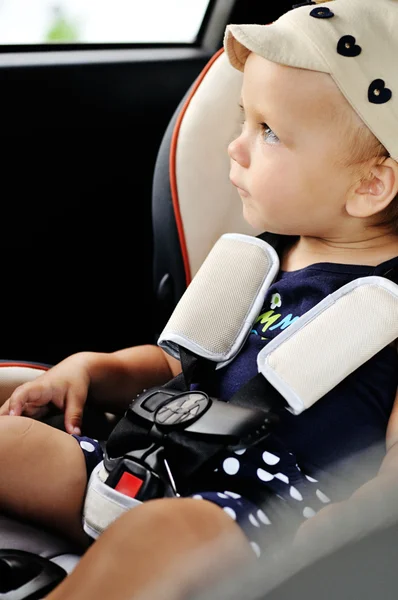 Trip in car for baby — Stock Photo, Image