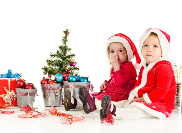 Two little Santa — Stock Photo, Image