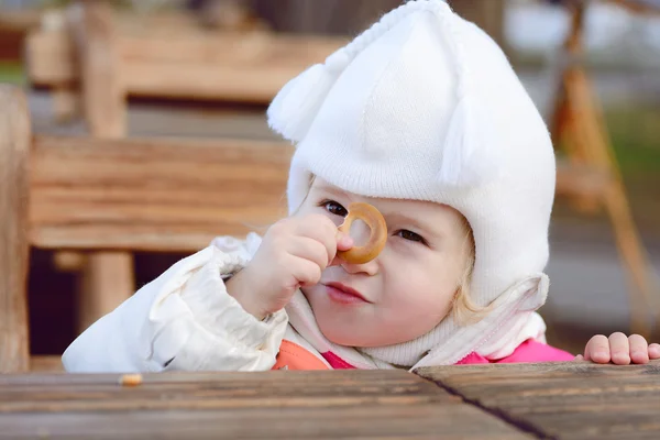 Winter toddler — Stock Photo, Image