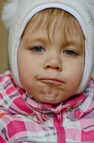 Niña divertida del niño — Foto de Stock