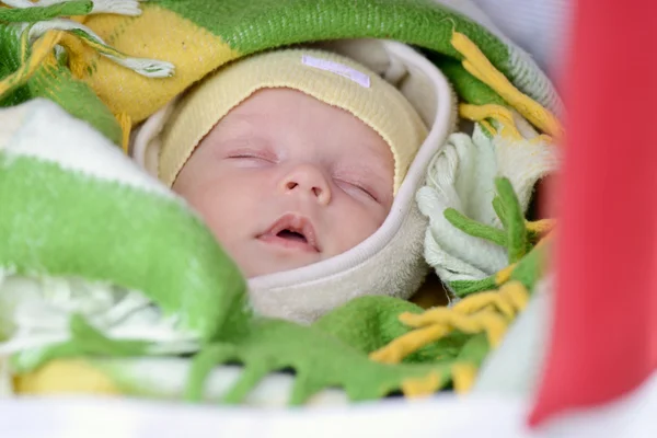 Newborn in winter — Stock Photo, Image