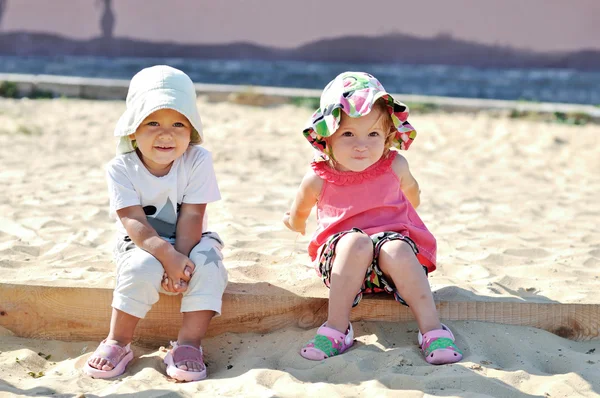 Funny toddler girls — Stock Photo, Image