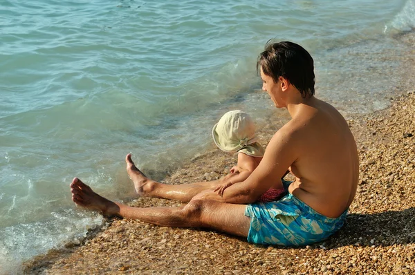 Sulla spiaggia — Foto Stock