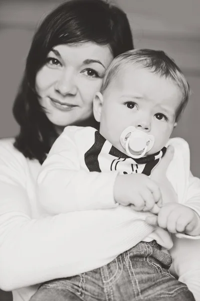 Mother and baby son — Stock Photo, Image