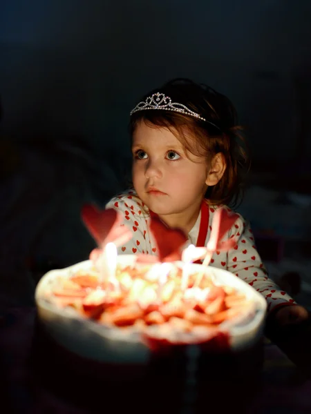 Criança de aniversário — Fotografia de Stock