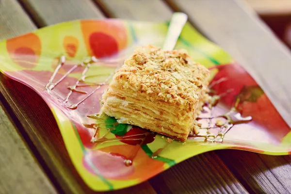 Mille-feuille (pasticceria napoleonica ) — Foto Stock