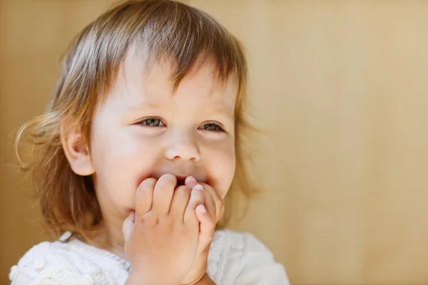 Laughing toddler — Stock Photo, Image