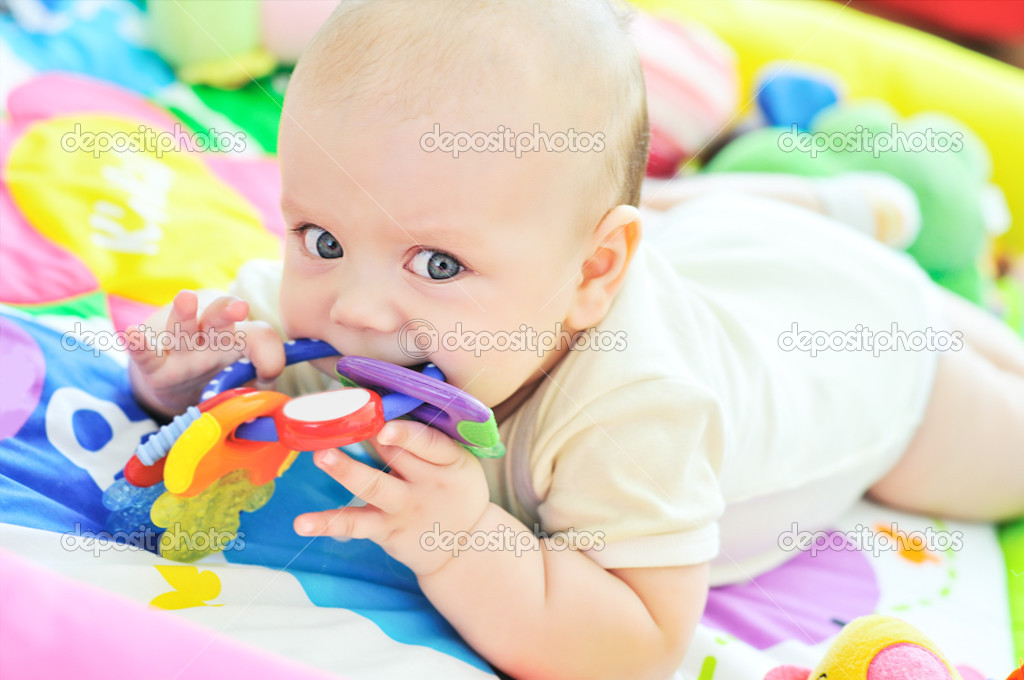 baby with toy