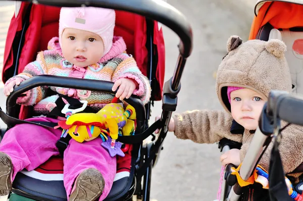 Bebek arabası arkadaşlar — Stok fotoğraf