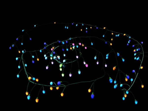 Fargerike elektriske lys – stockfoto