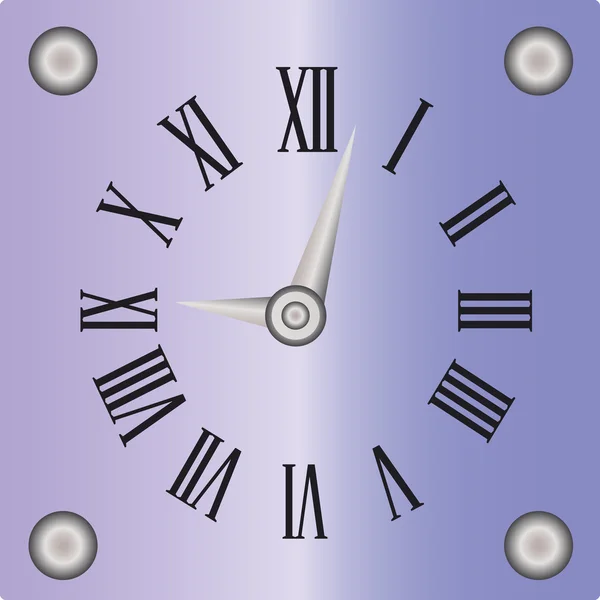 Decorative clock — Stock Vector