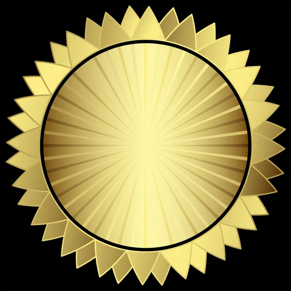 Estrella de oro decorativa — Vector de stock