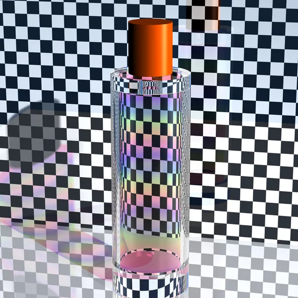 Arco iris en una botella de vidrio — Foto de Stock