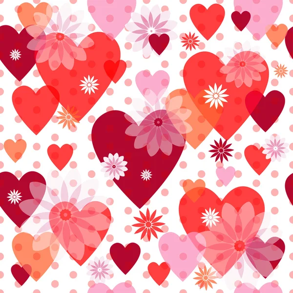 Motif sans couture Saint-Valentin — Image vectorielle