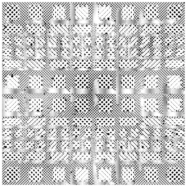 Cadre à motifs sans couture des points — Image vectorielle
