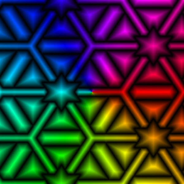 Patterned Multicolored Background Form Square Shape — Stock Photo, Image