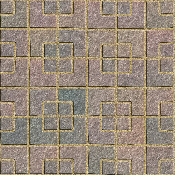 Seamless Creative Texture Illustration Form Square Tiles — Stockfoto