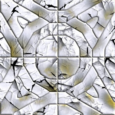 Kare karo şeklinde pürüzsüz 3d desen